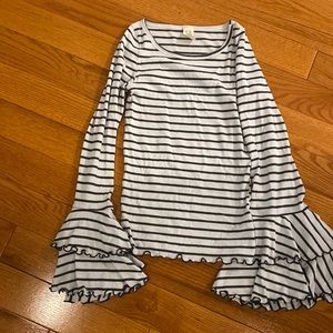 Free people striped bell top size xs
